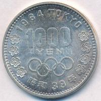 Japán 1964. 1000Y Ag 1964 Olimpia T:1- Japan 1964. 1000 Yen Ag 1964 Olympics C:AU Krause Y#80