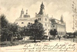 1902 Igló, Zipser Neudorf, Spisská Nová Ves; színház, építkezés / theatre, construction site