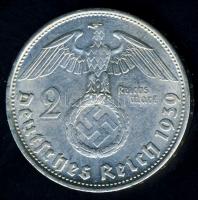 Német 3. Birodalom 1939B 2M Ag "Hindenburg" T:2 pici k
