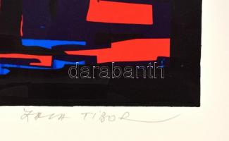 1993 Zala Tibor (1920-2004): Carmina Burana (In taberna), színes szitanyomat, számozott (9/15), papí...