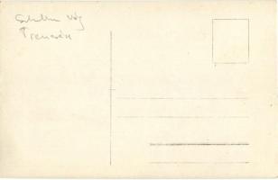 Vágsziklás, Szkalka, Skalka nad Váhom - 7 db régi fotó képeslap, közte 1 Tátra / 7 pre-1945 photo po...