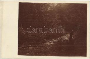 Vágsziklás, Szkalka, Skalka nad Váhom - 7 db régi fotó képeslap, közte 1 Tátra / 7 pre-1945 photo po...