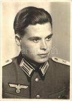 1943 WWII German Wehrmacht NSDAP Nazi military officer, eagle atop swastika. Fiedler photo (EK)