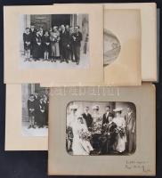 34 db régi fotó, benne 24 db keményhátú, 2 üveg negatív (Ambrus Zoltán író és leánya)