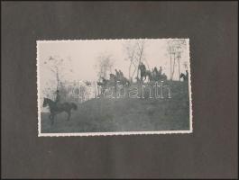 cca 1930 Lóverseny képei katonákkal, tisztekkel összesen 25 fotó albumban