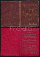 1919-1942 4 db MÁV fényképes igazolvány 1 db vasúti és hajózási igazolvánnyal