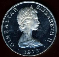 Gibraltár 1972. 25P Ag "25. házassági évforduló" T:PP