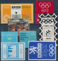NSZK 1972 8 db klf Olimpiai levélzáró