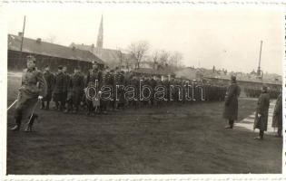 1939 Budapest, újoncok szemléje. Borsay foto / Hungarian cadets. photo