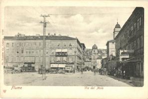 Fiume, Rijeka; Via del Molo / street