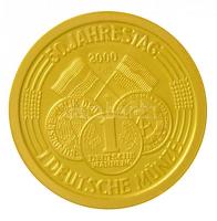 Németország 2000. "50 éves a Német Márka" Au emlékérem (3,12g/0.585) T:PP 
Germany 2000. ...