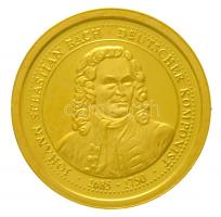 Németország DN Johann Sebastian Bach - Deutscher Komponist 1685-1750 Au emlékérem (1,57g/0.585/14mm) T:PP Germany ND Johann Sebastian Bach - Deutscher Komponist 1685-1750 Au commemorative medallion (1,57g/0.585/14mm) C:PP