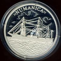 NSZK 1994. "Tengerek meghódítása-Numanica vitorláshajó" Ag emlékérem, 20g T:PP Tanúsítvánn...
