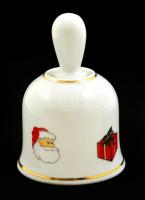 Apulum karácsonyi csengő, matricás, jelzett, hibátlan, m:9,5 cm