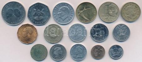 16db-os vegyes külföldi fémpénz tétel, benne Ghána, Nagy-Britannia, Tanzánia T:vegyes
16pcs of vari...