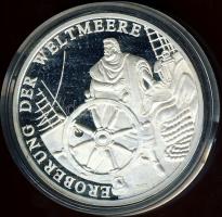 NSZK 1994. "Tengerek meghódítása-Fleute vitorláshajó" Ag emlékérem, 20g T:PP Tanúsítvánnyal!