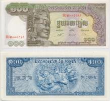 Kambodzsa 1956-1972. 100R + 1957-1975. 100R T:I,I- Cambodia 1956-1972. 100 Riels + 1957-1975. 100 Riels C:UNC,AU
