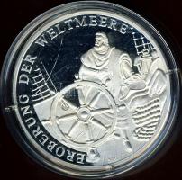 NSZK 1995. "Tengerek meghódítása-Nikolay Chiker" Ag emlékérem, 20g T:PP Tanúsítvánnyal!