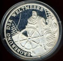 NSZK 1995. "Tengerek meghódítása-Bounty" Ag emlékérem, 20g T:PP Tanúsítvánnyal!