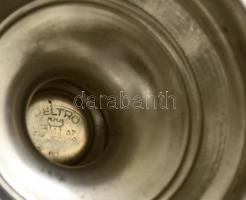 Peltro ón cukortartó, jelzett, m: 13 cm, d: 8 cm