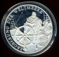 NSZK 1994. "Tengerek meghódítása-Resolution" Ag emlékérem, 20g T:PP Tanúsítvánnyal!