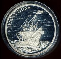 NSZK 1994. "Tengerek meghódítása-Resolution" Ag emlékérem, 20g T:PP Tanúsítvánnyal!