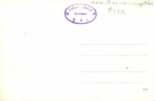 Kál, Munkások a vasúti híd építése közben, mozdony. Farkas László photo