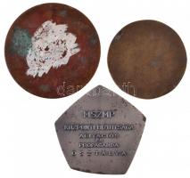 3db-os vegyes emlékérem tétel a szocializmus időszakából, közte 1968. "1918-1968 / MSZMP Közpon...