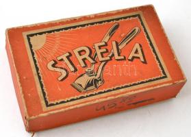 Strela kézi fém hajvágó, eredeti sérült dobozában, h: 13 cm