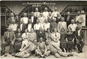 1938 Hévíz, M. kir. Rendőr gyógyház üdülő, csoportkép. photo