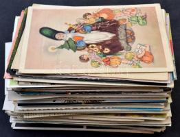 Kb. 170 db régi és modern képeslap vegyesen, magyar és külföldi városképes lapok, üdvözlőlapok, stb....