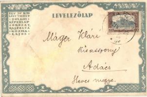 3 db régi Kozma Lajos litografált művészlap az "Egy jó kislány viselt dolgai" sorozatból: ...