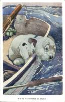 Mir ist sonderlich zu Mute! / Bonzo dog at sea. A. R. & Co. 1. B. 1580. s: G. E. Studdy