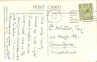 Naughty dog! Erotic postcard with nude lady in the bathtub and a peeping dog. Inter-Art Co. "Ar...