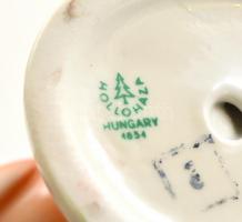 Hollóházi porcelán mókus, kézzel festett, hibátlan, jelzett, m: 13,5 cm