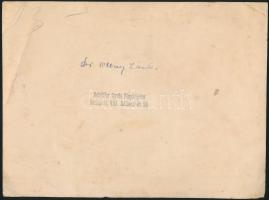 cca 1930 Bp., Dr. Oltay László társaságban a Pannónia étteremben, Schäffer Gyula pecséttel jelzett f...