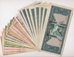 Vegyes papír és fémpénz tétel, benne ~1930-1940. "BPSZFV (Budapest Székesfőváros) Gázművei 1M3 ...