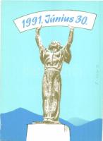 6 db modern újság motívumlap, közte 1 régi fotó / 6 modern newspaper motive cards, among them 1 pre-...