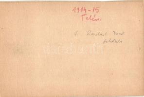 1914-1915 Ótátrafüred, Altschmecks, Stary Smokovec; Skíelő (síelő) osztrák-magyar katonák Ótátrafüre...