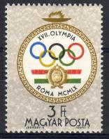 1960 Római olimpia 3Ft mindkét irányban elfogazva