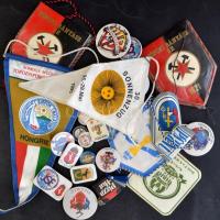 Családi és építkezéssel kapcsolatos régi okmányok, tervrajz, fényképek, 5 db vállalati főkönyv 1942-...