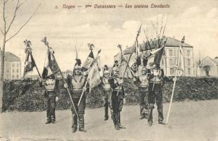 Noyon, Cuirassiers, Les anciens Étendards + Soldatenbriefstempel II. Batl. Lanw. I.R. 12.