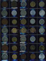 Jó világgyűjtemény, 397db , régi és új, szinte csak tengerentúl, vadonatúj berakólapokon!