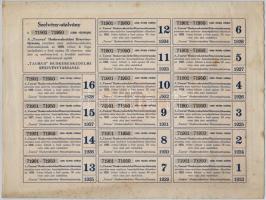 Budapest 1923. "'Taurus Huskereskedelmi Részvénytársaság" ötven részvénye egyenként 1...