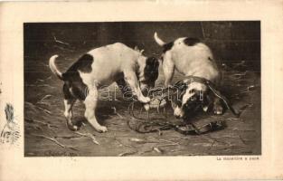Dogs. Wiener Rotophot Serie Nr. 2341. s: Carl Reichert