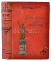 Petőfi Sándor összes költeményei. Eredeti kéziratok és kiadások alapján megjavított új népies kiadás egy kötetben. Bp.,(1890), Athenaeum, 1 t.+VI+706 p. Kiadói aranyozott, illusztrált egészvászon-kötés, Gottermayer-kötésben, márványozott lapélekkel, a gerincen kis sérüléssel.