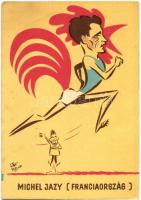 3 db modern sportpropaganda lap az 1966-os budapesti Atlétikai Európa-bajnokságról Szepes Béla aláír...