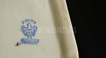 Aquincum retró gitáros lány, kézzel festett, jelzett, hibátlan, m:25 cm