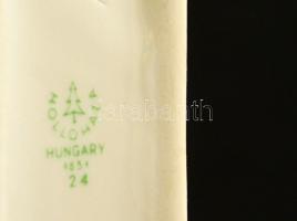 Hollóházi huszár, mázas, jelzett, hibátlan, m:19 cm
