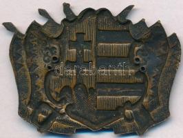 1947-1949. Tiszti társasági Br sapkajelvény (43x60mm) T:2,2- sérült